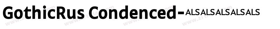 GothicRus Condenced字体转换